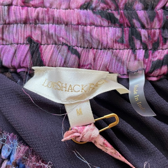 LoveShackFancy Benicia Skirt Midnight Light Tiered Ruffle Floral - Picture 7 of 12